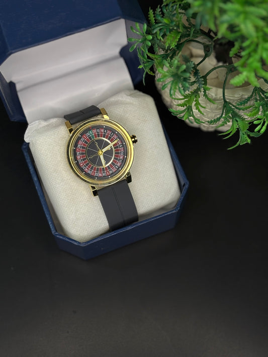 CASINO  spinning dail watch          (blue) (black) (gray)